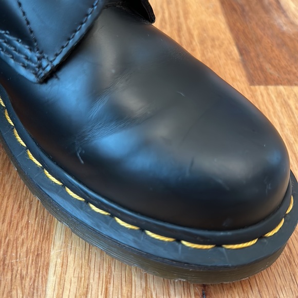 ❌SOLD❌ Dr. Martens 1460 W Airwair Leather Women's Size 7 Black Combat Boots Doc - Picture 9 of 11